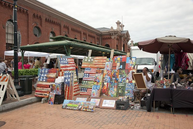 Eastern Market is a public market in the Capitol Hill neighborhood of Washington, D.C., 2010