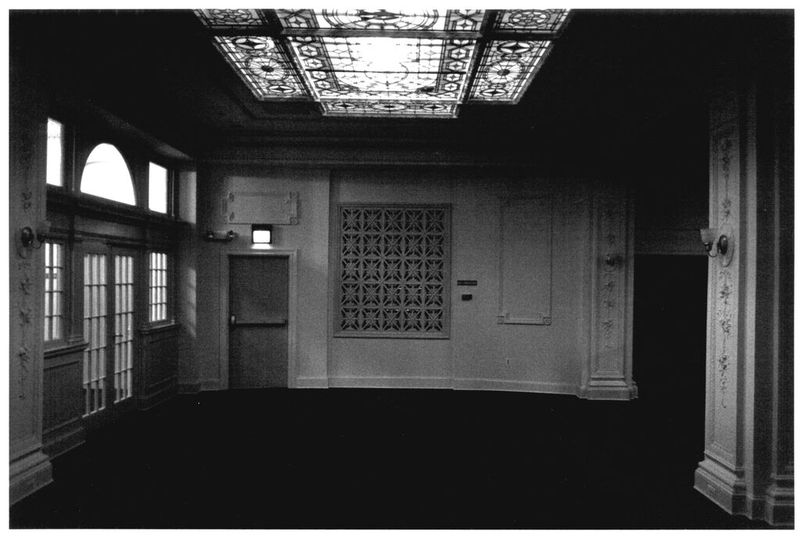 The Whitelaw Hotel, lobby reception area, February 1993
