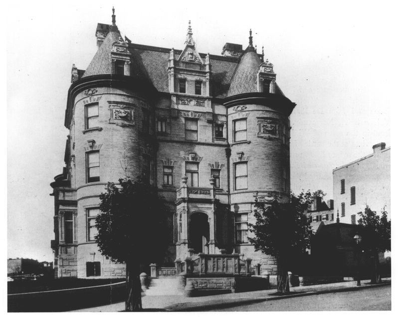 Massachusetts Avenue Historic District, 22nd Street facade of the building at 2201 Massachusetts Avenue Northwest, circa 1903